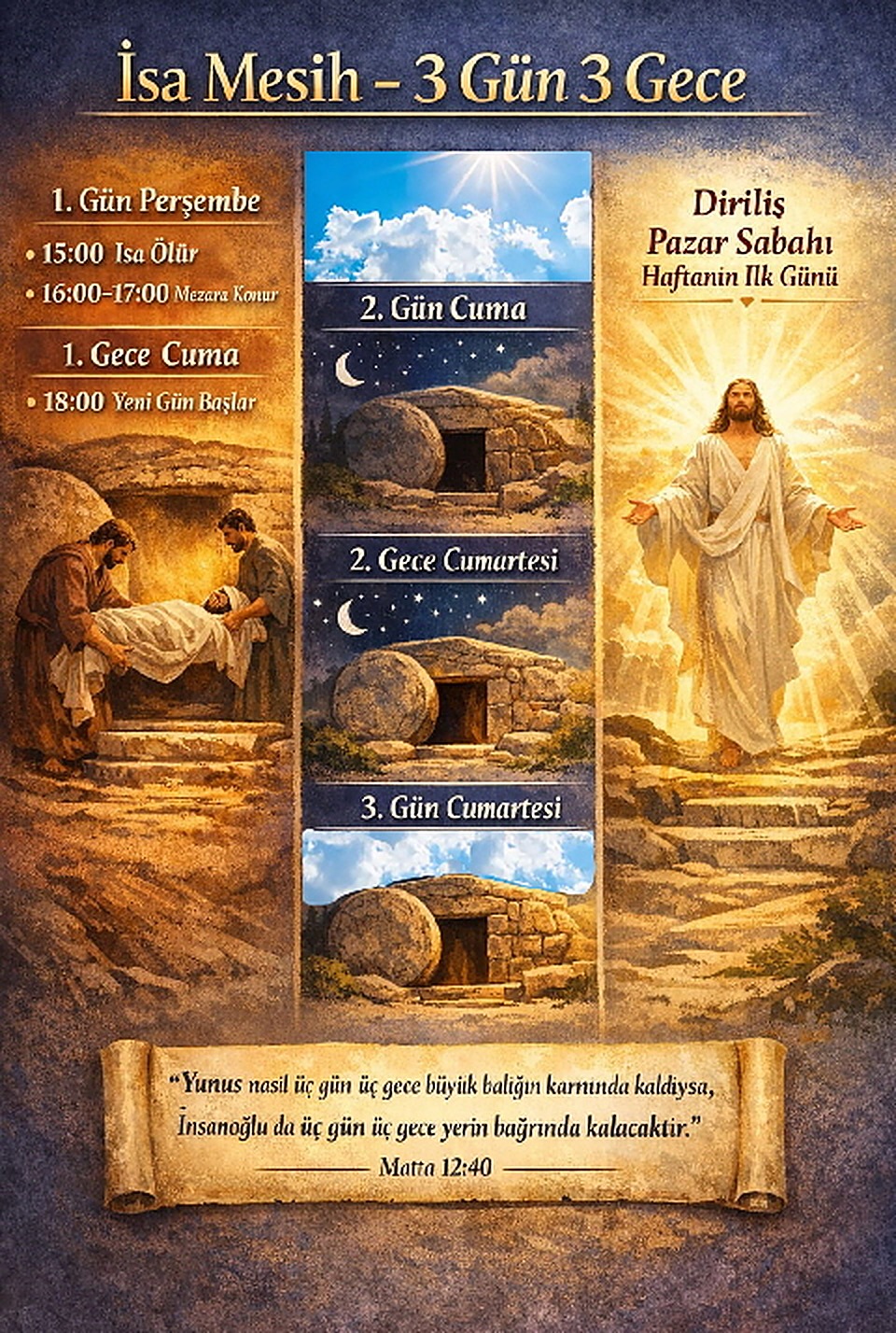Tres días y tres noches